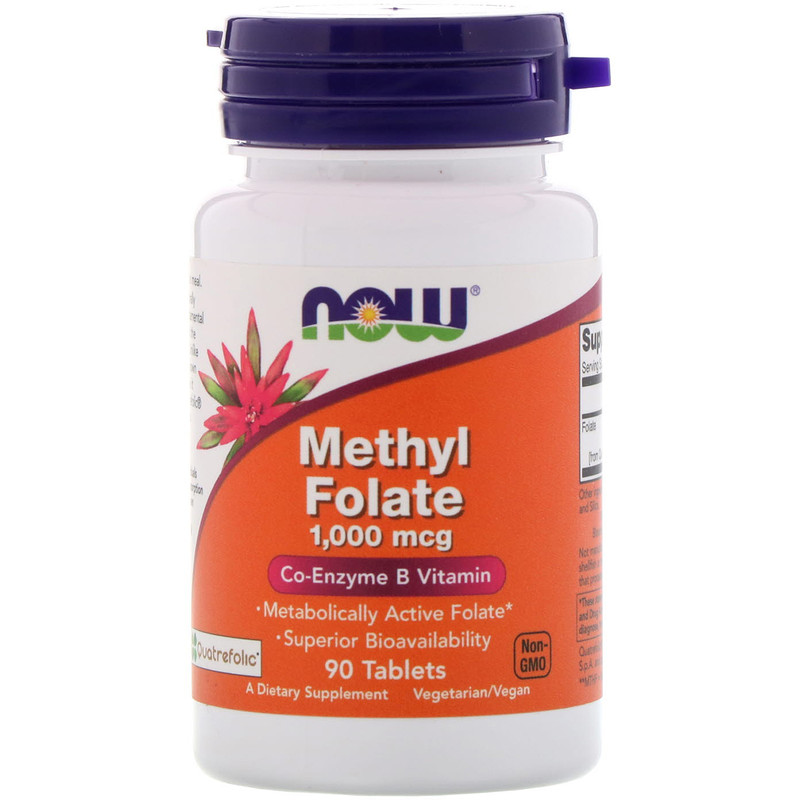Now Foods, Methyl Folate , 1,000 mcg, 90 Tablets