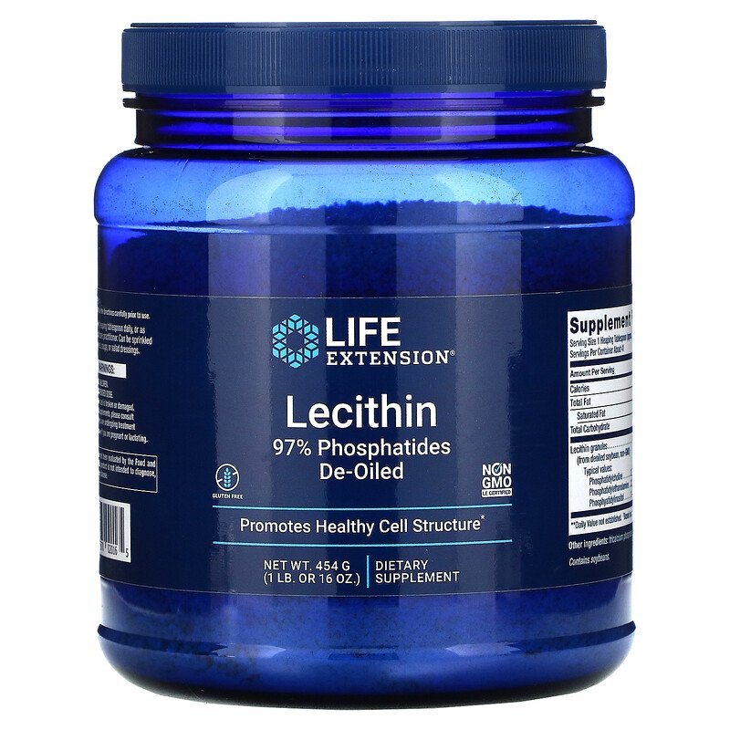 Life Extension, Лецитин, 454 г (16 унций)