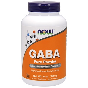 Now Foods, ГАМК, чистый порошок, 170 г