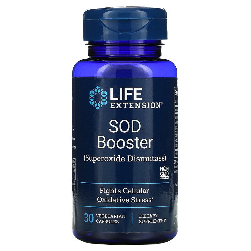 Life Extension, стимулятор СОД, 30 вегетарианских капсул