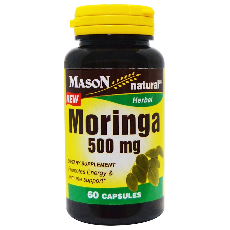 Mason Natural, Моринга, 500 мг, 60 капсул