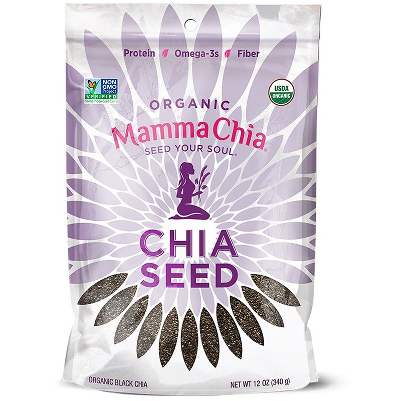 Mamma Chia, Натуральные черные семена чиа, 12 унций (340 г)