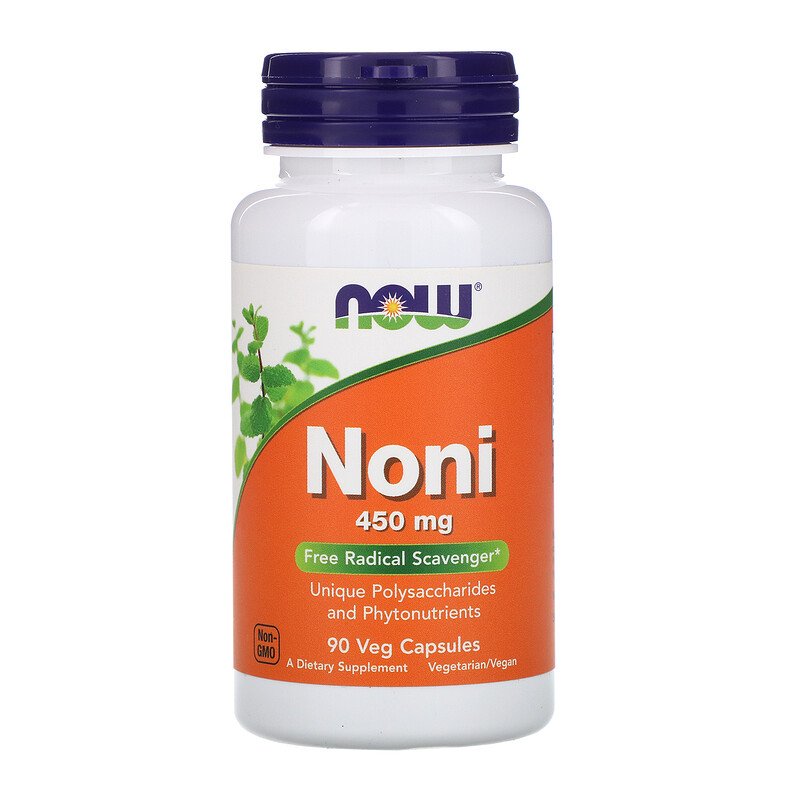 Now Foods, Нони, 450 мг, 90 растительных капсул
