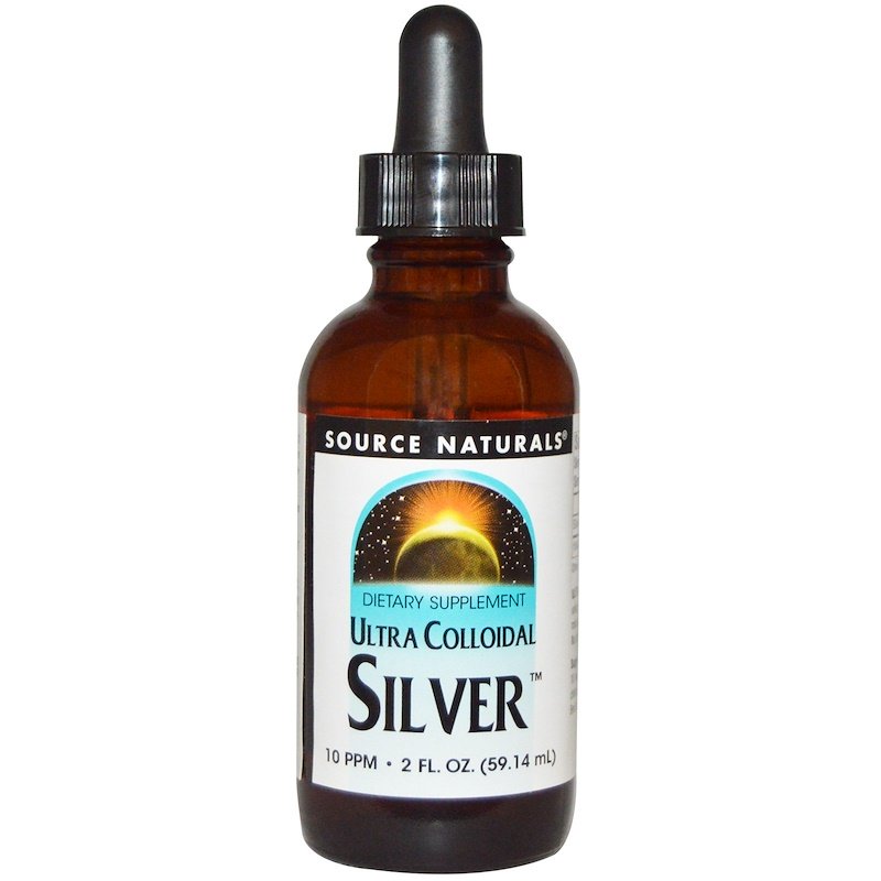 Source Naturals, Коллоидное серебро Ultra, 10 ЧНМ, 2 жидких унции (59,14 мл)