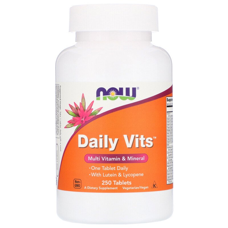 Now Foods, Daily Vits, 250 таблеток