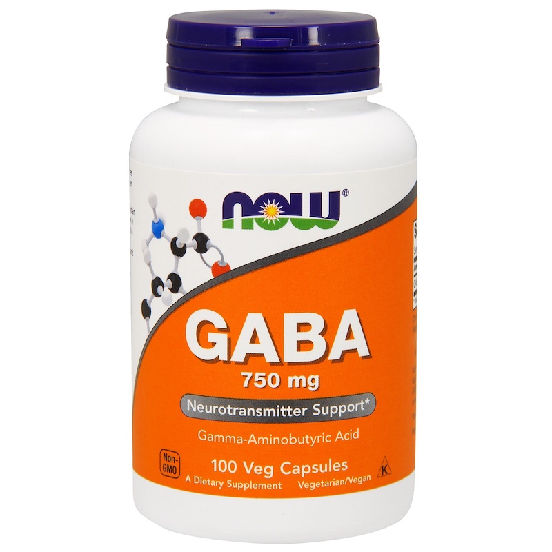 Now Foods, ГАМК, 750 мг
