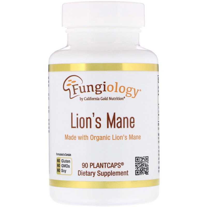California Gold Nutrition, Ежовик гребенчатый, 90 капсул Plantcap®