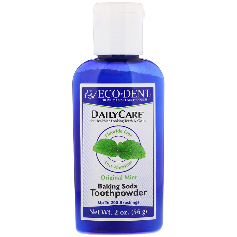 Eco-Dent, Daily Care, зубной порошок с пищевой содой, «Оригинальная мята», 56 г (2 унции)