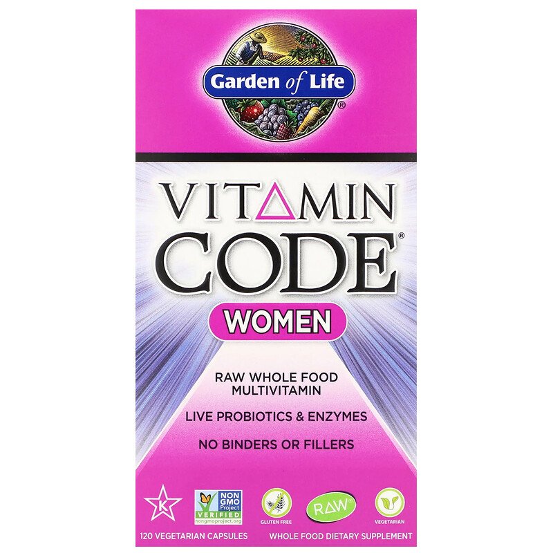 Garden of Life, Vitamin Code, Women, 120 Vegetarian Capsules