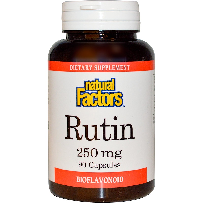 Natural Factors, Рутин, 250 мг, 90 капсул
